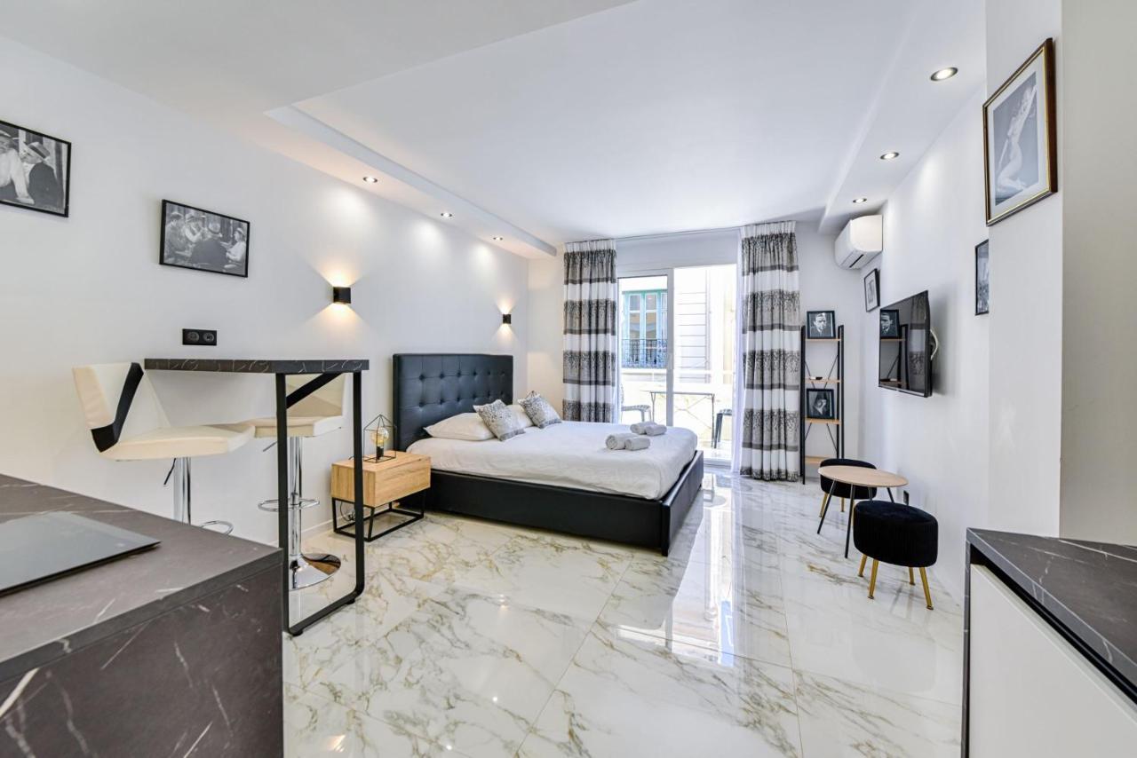 Large Studio - 50M Cannes Beach - Terrace Sea View Экстерьер фото